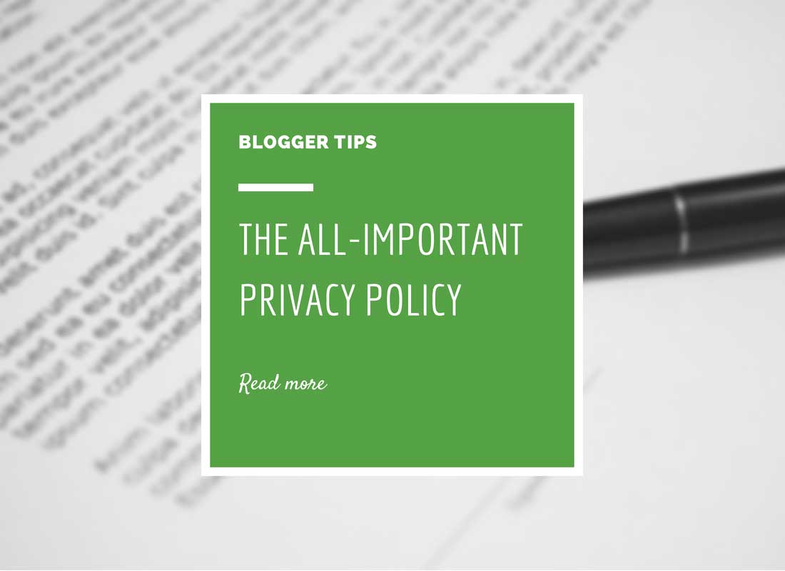 The All Important Privacy Policy
