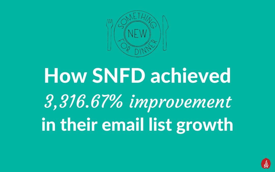 How SNFD Improved Their Email List Growth By 3,316.67%